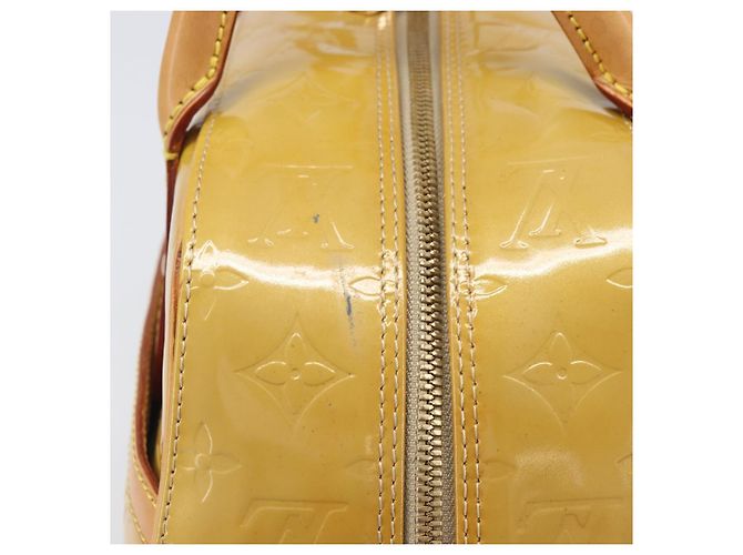 Borsa LOUIS VUITTON Monogram Vernis Tompkins Square Bag Beige M91149 LV Auth ep15870 - vista 4