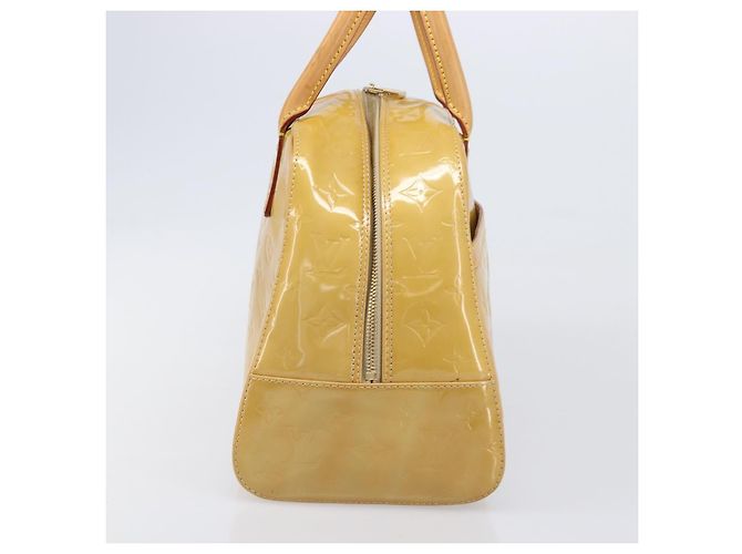 Borsa LOUIS VUITTON Monogram Vernis Tompkins Square Bag Beige M91149 LV Auth ep15870 - vista 5