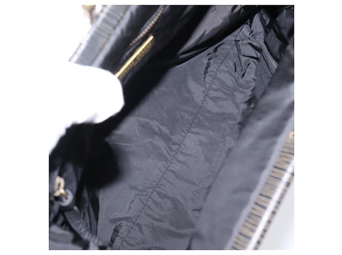 Borsa a tracolla Miu Miu in pelle nera e oro Auth 206289 Nero D'oro - vista 11