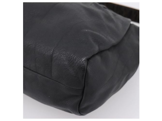 Borsa a tracolla Miu Miu in pelle nera e oro Auth 206289 Nero D'oro - vista 16