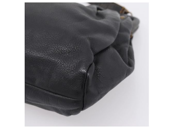Borsa a tracolla Miu Miu in pelle nera e oro Auth 206289 Nero D'oro - vista 18