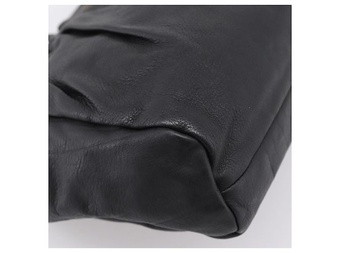 Borsa a tracolla Miu Miu in pelle nera e oro Auth 206289 Nero D'oro - vista 19