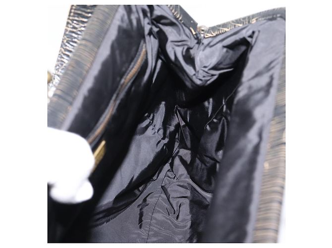 Borsa a tracolla Miu Miu in pelle nera e oro Auth 206289 Nero D'oro - vista 23