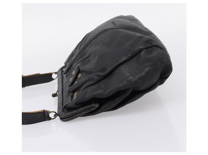 Borsa a tracolla Miu Miu in pelle nera e oro Auth 206289 Nero D'oro - vista 3