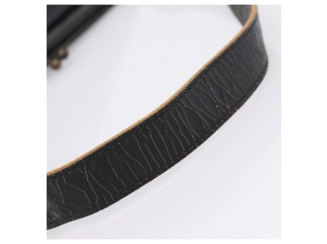 Borsa a tracolla Miu Miu in pelle nera e oro Auth 206289 Nero D'oro - vista 9