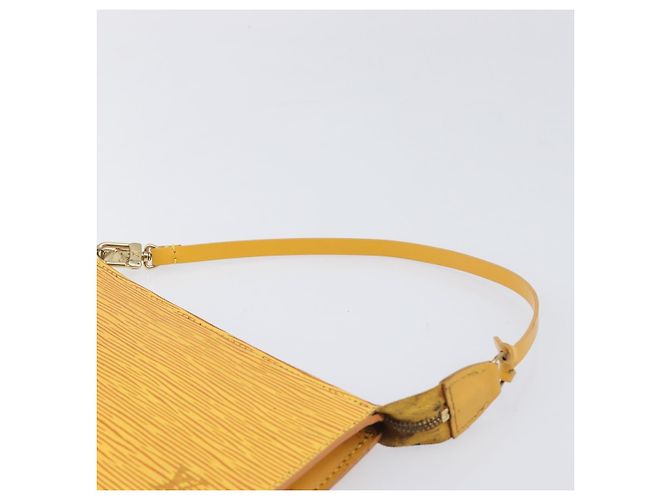 LOUIS VUITTON Epi Pochette Accessoires Pouch Yellow M52949 LV Auth bs37353 Amarillo - vista 14