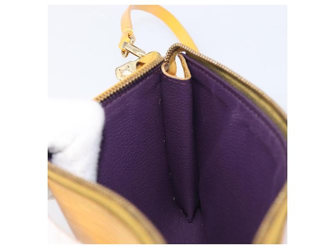 LOUIS VUITTON Epi Pochette Accessoires Pouch Yellow M52949 LV Auth bs37353 Amarillo - vista 22