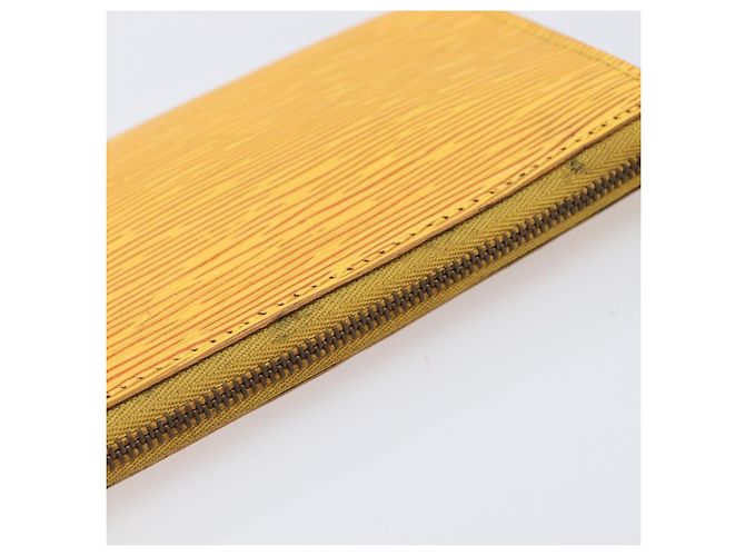 LOUIS VUITTON Epi Pochette Accessoires Pouch Yellow M52949 LV Auth bs37353 Amarillo - vista 7
