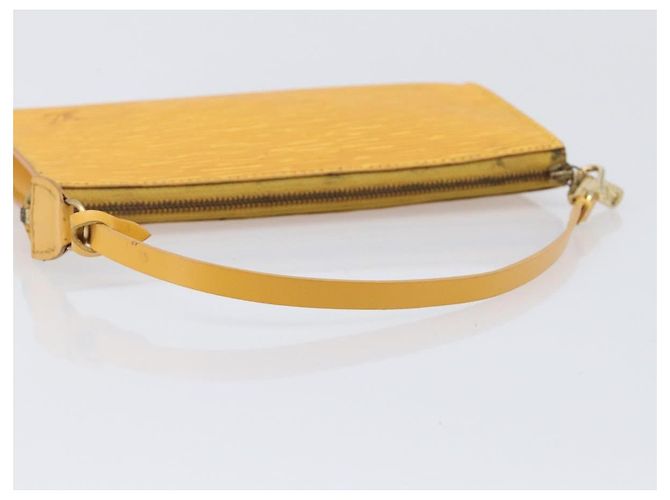 LOUIS VUITTON Epi Pochette Accessoires Pouch Yellow M52949 LV Auth bs37353 Amarillo - vista 9