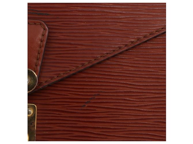 Borsa a mano LOUIS VUITTON Epi Monceau 28 Brown M52123 LV Auth BA15521 Marrone - vista 14