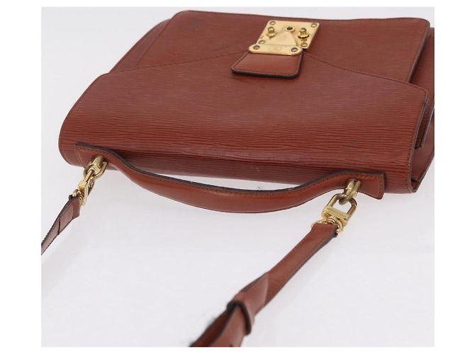 Borsa a mano LOUIS VUITTON Epi Monceau 28 Brown M52123 LV Auth BA15521 Marrone - vista 16