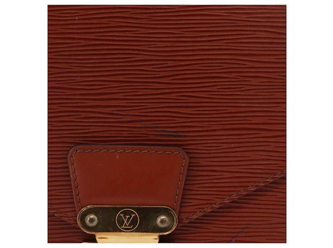Borsa a mano LOUIS VUITTON Epi Monceau 28 Brown M52123 LV Auth BA15521 Marrone - vista 2