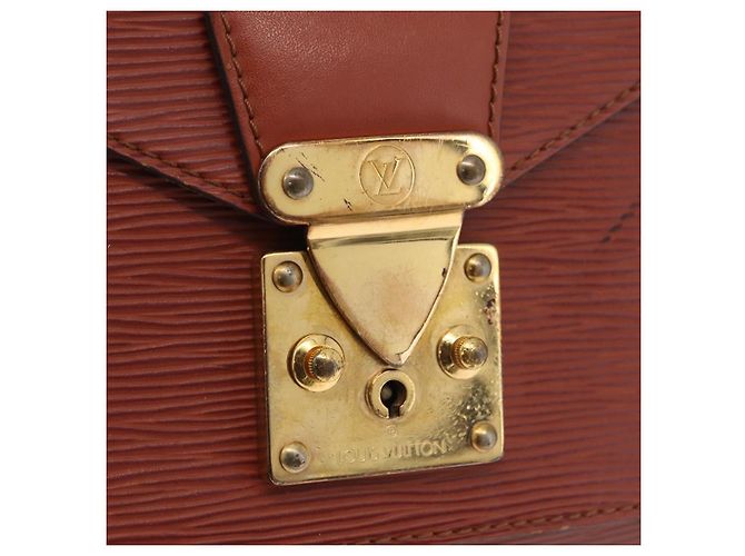 Borsa a mano LOUIS VUITTON Epi Monceau 28 Brown M52123 LV Auth BA15521 Marrone - vista 28
