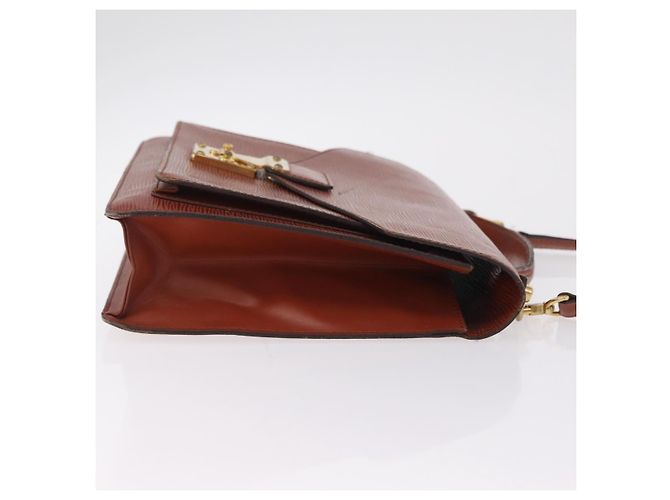 Borsa a mano LOUIS VUITTON Epi Monceau 28 Brown M52123 LV Auth BA15521 Marrone - vista 4