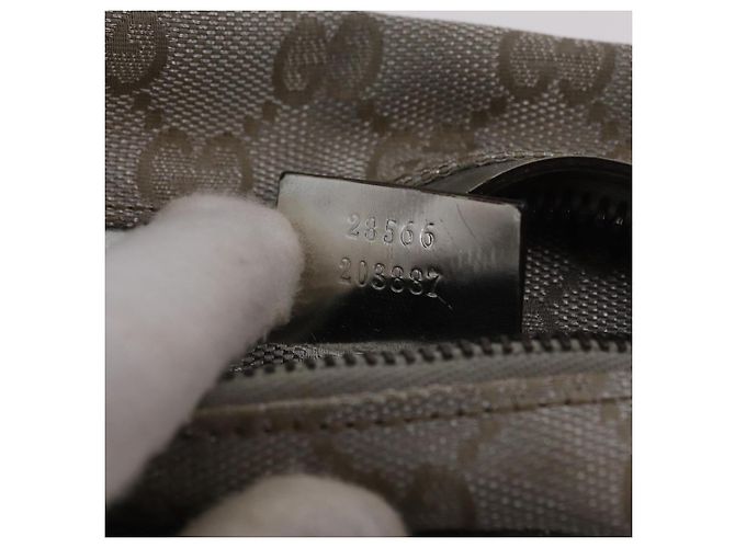 GUCCI GG Canvas Gürteltasche Silver 28566 Auth ep16179 Silber - Ansicht 12