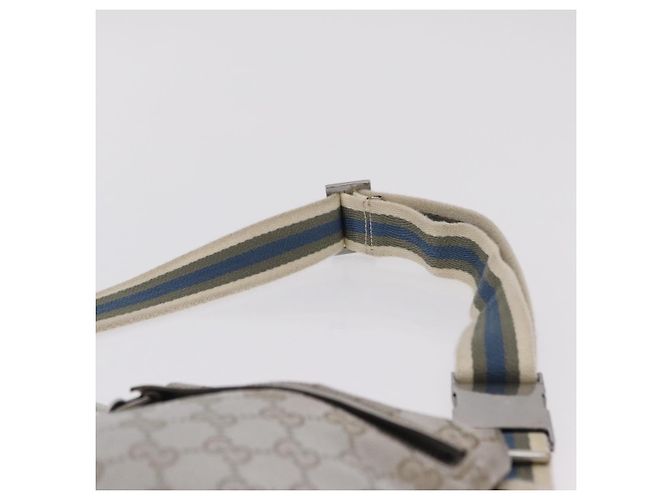 GUCCI GG Canvas Gürteltasche Silver 28566 Auth ep16179 Silber - Ansicht 14