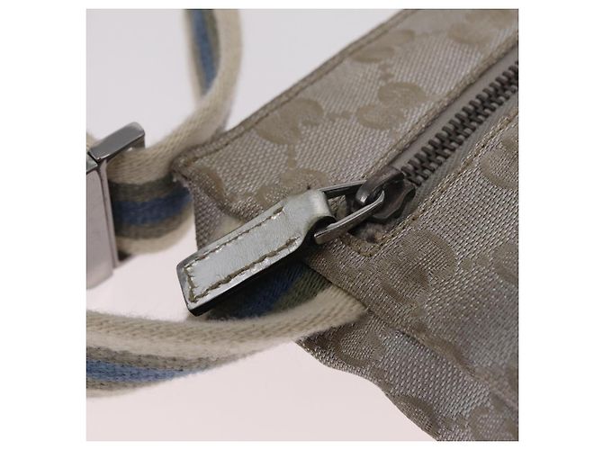 GUCCI GG Canvas Gürteltasche Silver 28566 Auth ep16179 Silber - Ansicht 21