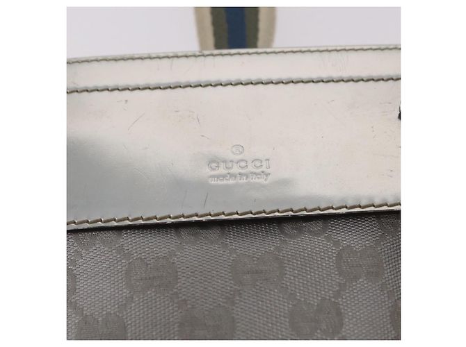 GUCCI GG Canvas Gürteltasche Silver 28566 Auth ep16179 Silber - Ansicht 23