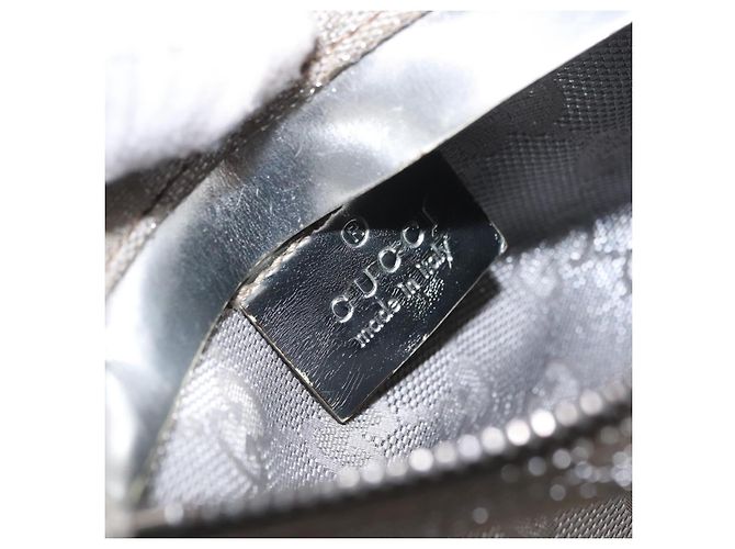 GUCCI GG Canvas Gürteltasche Silver 28566 Auth ep16179 Silber - Ansicht 24