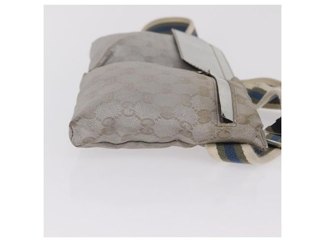 GUCCI GG Canvas Gürteltasche Silver 28566 Auth ep16179 Silber - Ansicht 3