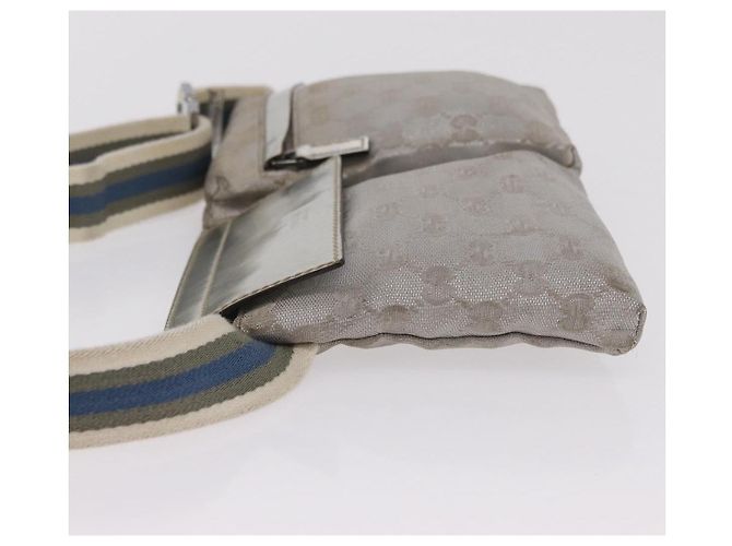 GUCCI GG Canvas Gürteltasche Silver 28566 Auth ep16179 Silber - Ansicht 5