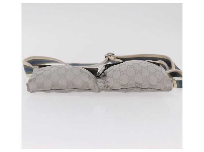 GUCCI GG Canvas Gürteltasche Silver 28566 Auth ep16179 Silber - Ansicht 6