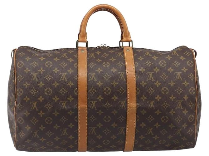 LOUIS VUITTON Monogram Keepall 55 Boston Bag M41424 LV Auth 202683A Monograma - vista 2