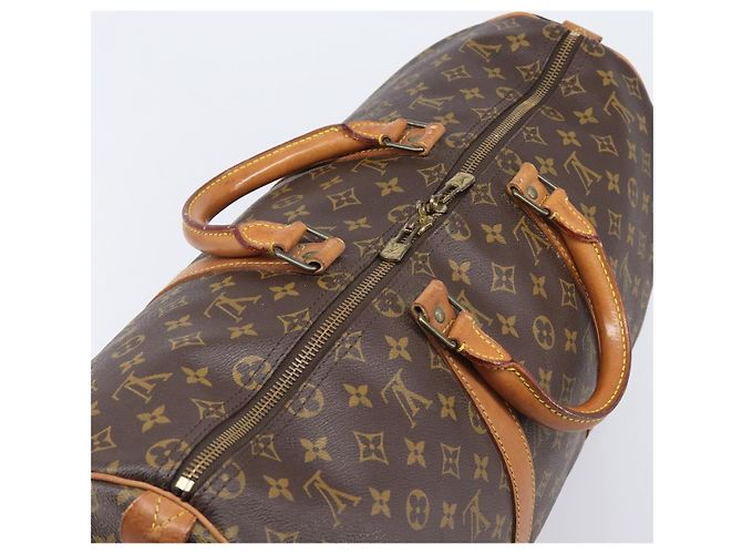LOUIS VUITTON Monogram Keepall 55 Boston Bag M41424 LV Auth 202683A Monograma - vista 6