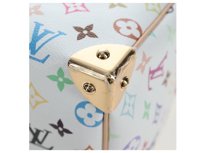 LOUIS VUITTON Monogram Multicolor Speedy Bandouliere 25 M45948 Auth 202510SM Bianco - vista 17