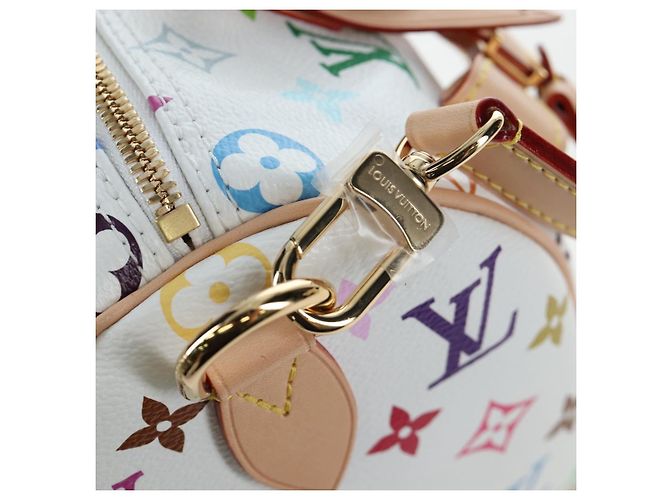 LOUIS VUITTON Monogram Multicolor Speedy Bandouliere 25 M45948 Auth 202510SM Bianco - vista 20