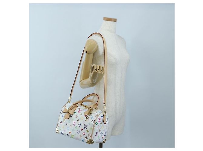 LOUIS VUITTON Monogram Multicolor Speedy Bandouliere 25 M45948 Auth 202510SM Bianco - vista 26