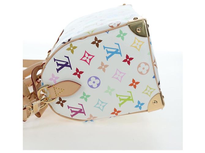 LOUIS VUITTON Monogram Multicolor Speedy Bandouliere 25 M45948 Auth 202510SM Bianco - vista 3