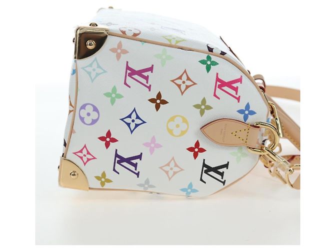 LOUIS VUITTON Monogram Multicolor Speedy Bandouliere 25 M45948 Auth 202510SM Bianco - vista 4