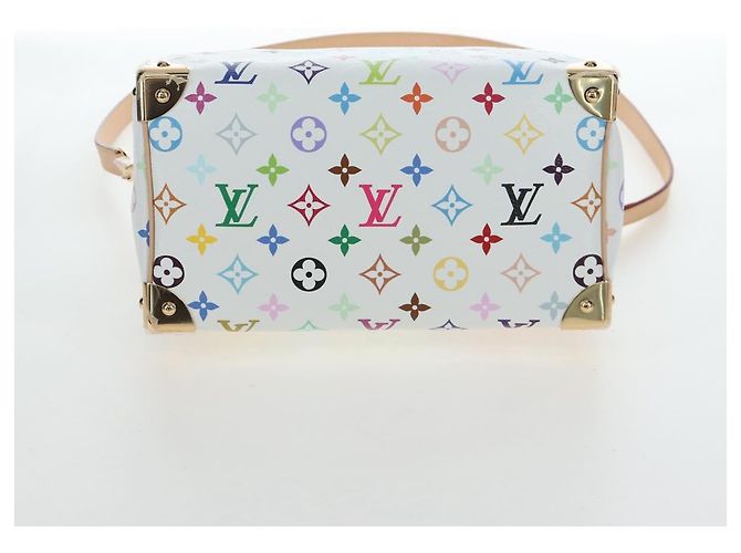 LOUIS VUITTON Monogram Multicolor Speedy Bandouliere 25 M45948 Auth 202510SM Bianco - vista 5