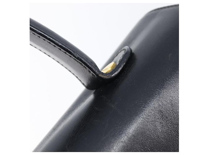 Borsa Salvatore Ferragamo Gancini in pelle 2way Nero Oro Auth ka6377 D'oro - vista 10