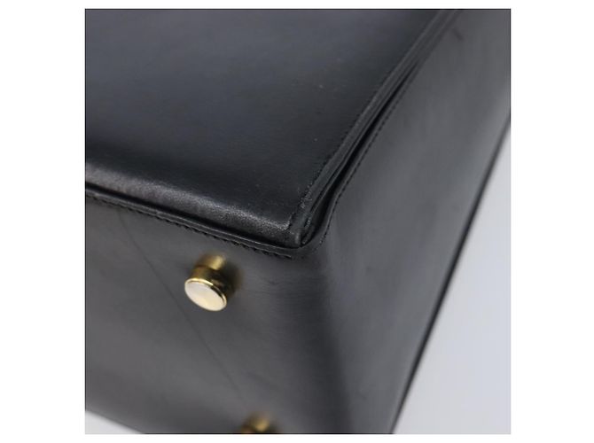 Borsa Salvatore Ferragamo Gancini in pelle 2way Nero Oro Auth ka6377 D'oro - vista 19