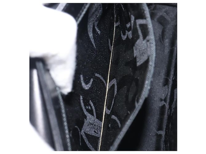 Borsa Salvatore Ferragamo Gancini in pelle 2way Nero Oro Auth ka6377 D'oro - vista 29