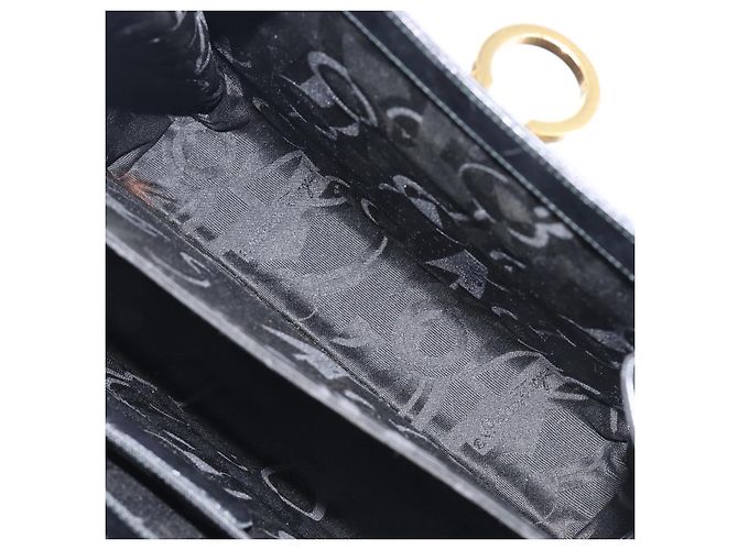 Borsa Salvatore Ferragamo Gancini in pelle 2way Nero Oro Auth ka6377 D'oro - vista 30