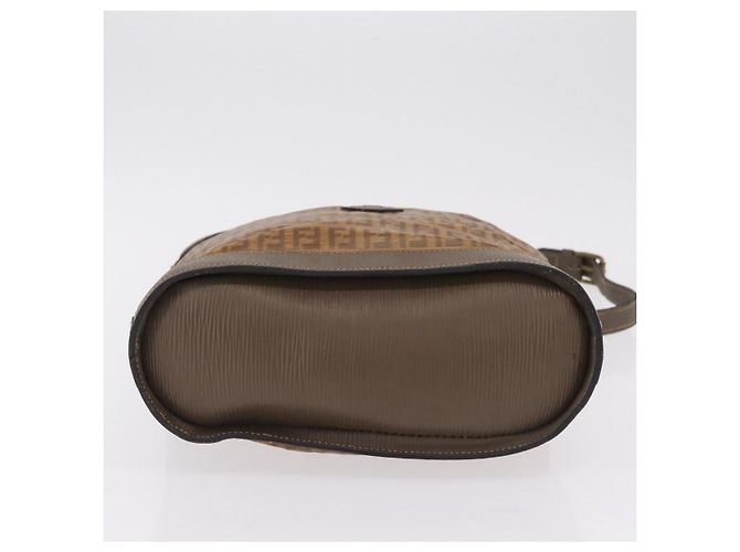 Borsa a tracolla FENDI Zucchino Canvas PVC Beige Auth ep16083 - vista 6