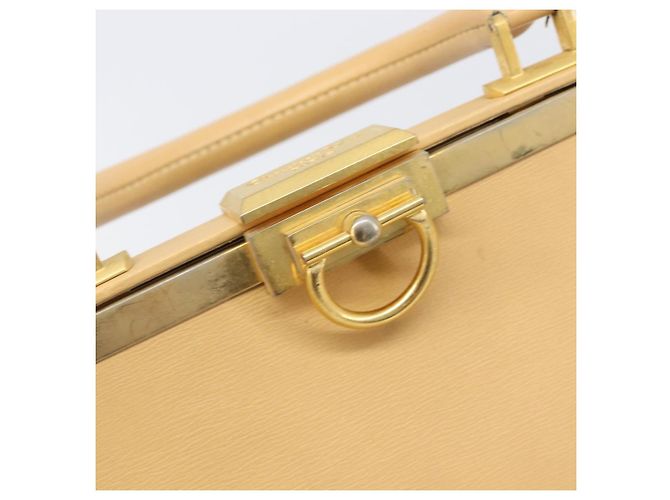 Borsa Christian Dior in pelle beige e oro autentica ep15958 D'oro - vista 11