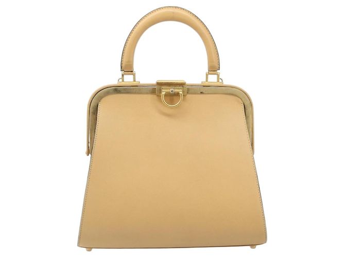 Borsa Christian Dior in pelle beige e oro autentica ep15958 D'oro - vista 13