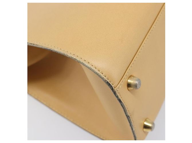 Borsa Christian Dior in pelle beige e oro autentica ep15958 D'oro - vista 17