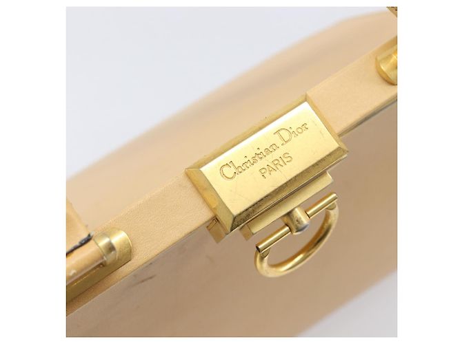 Borsa Christian Dior in pelle beige e oro autentica ep15958 D'oro - vista 18