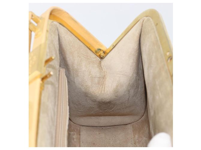 Borsa Christian Dior in pelle beige e oro autentica ep15958 D'oro - vista 20