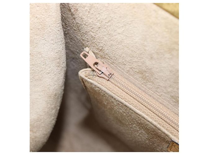 Borsa Christian Dior in pelle beige e oro autentica ep15958 D'oro - vista 22