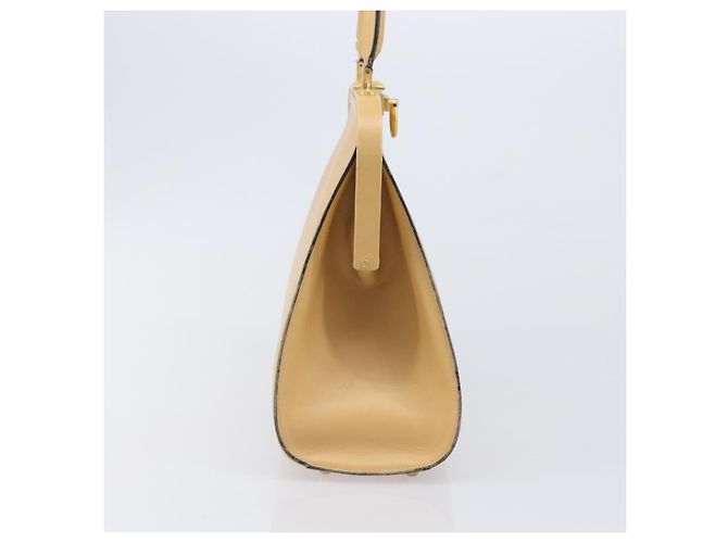 Borsa Christian Dior in pelle beige e oro autentica ep15958 D'oro - vista 4