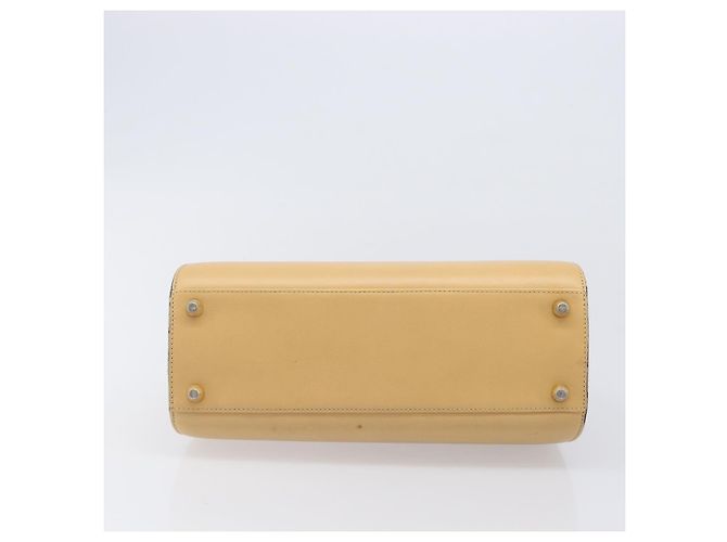 Borsa Christian Dior in pelle beige e oro autentica ep15958 D'oro - vista 5