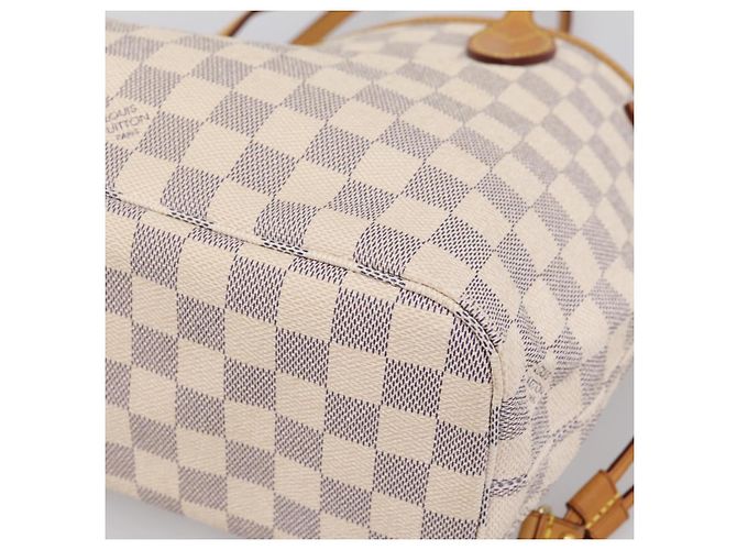 Borsa Tote LOUIS VUITTON Damier Azur Neverfull PM N41362 LV Auth 206233A - vista 15