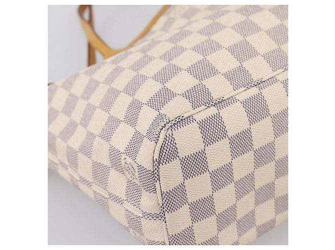 Borsa Tote LOUIS VUITTON Damier Azur Neverfull PM N41362 LV Auth 206233A - vista 16
