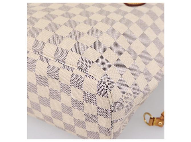 Borsa Tote LOUIS VUITTON Damier Azur Neverfull PM N41362 LV Auth 206233A - vista 17